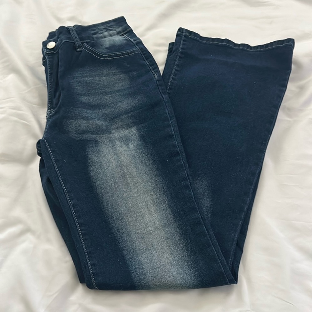 New SHEIN boot cut dark rinse jeans size 27